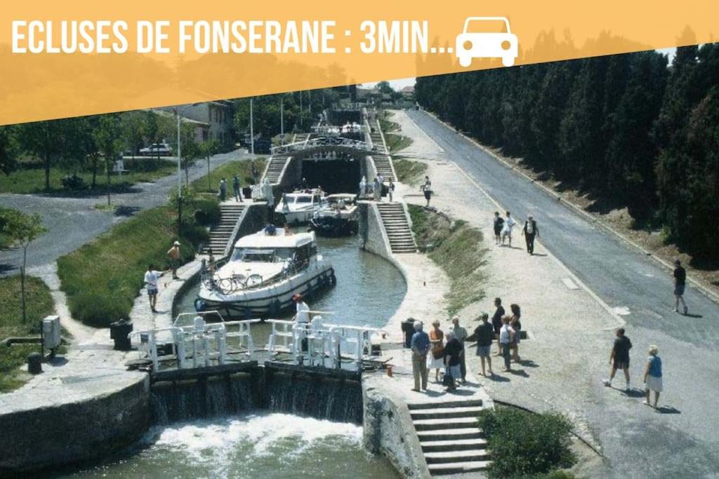 Studio Bien Equipe A 2 Pas De La Gare بزييه المظهر الخارجي الصورة